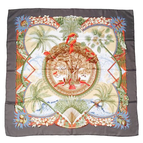 Hermes silk twill scarf